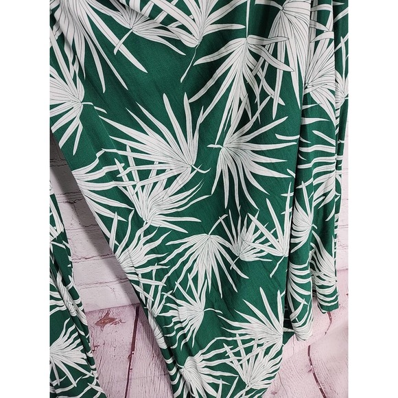 Modcloth Green and White Leaf Print Jumpsuit - Picture 6 of 10